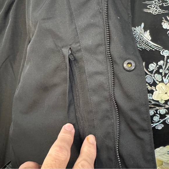 Levi’s Men’s M Black Gray Puffer Jacket Sherpa Collar Lined Winter Coat - Picture 8 of 11